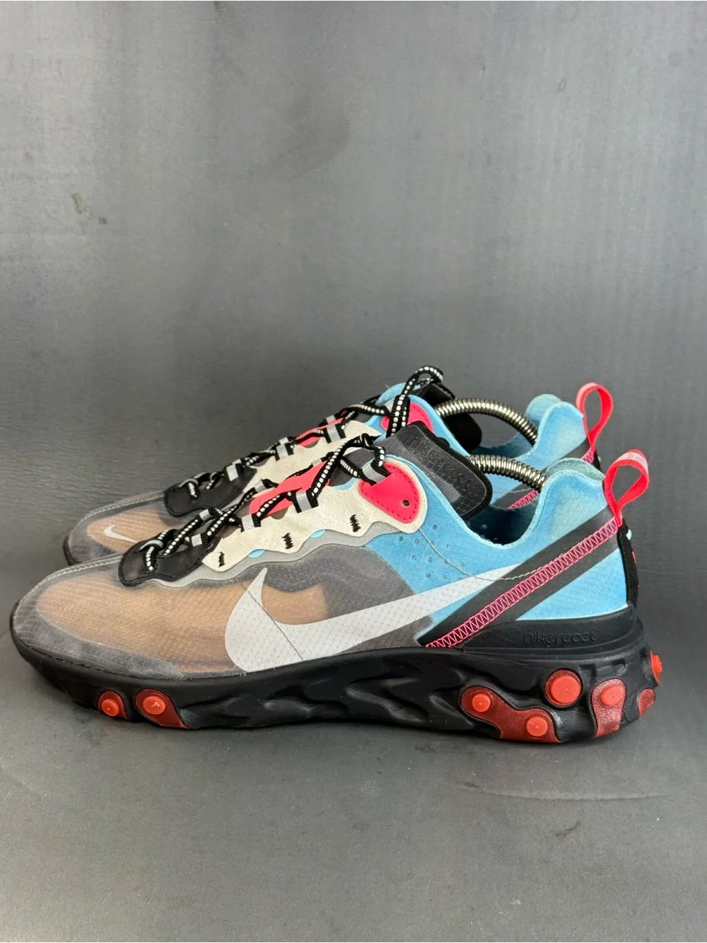Nike React Element 87 'Solar Red' athletic sneaker shoes men’s size 11